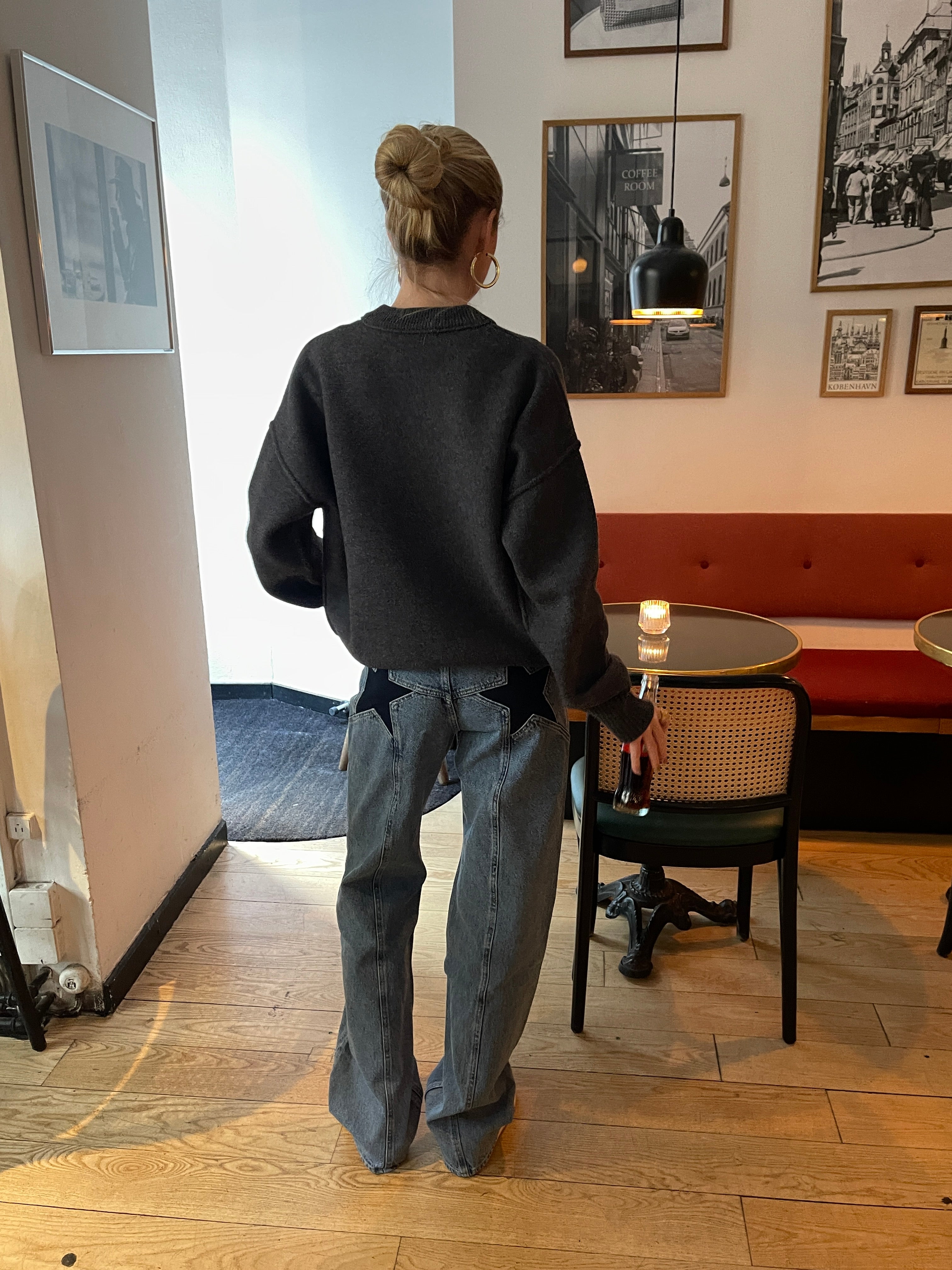 CosmoCut™ Jean Étoilé Bleu Marine – Denim Clair