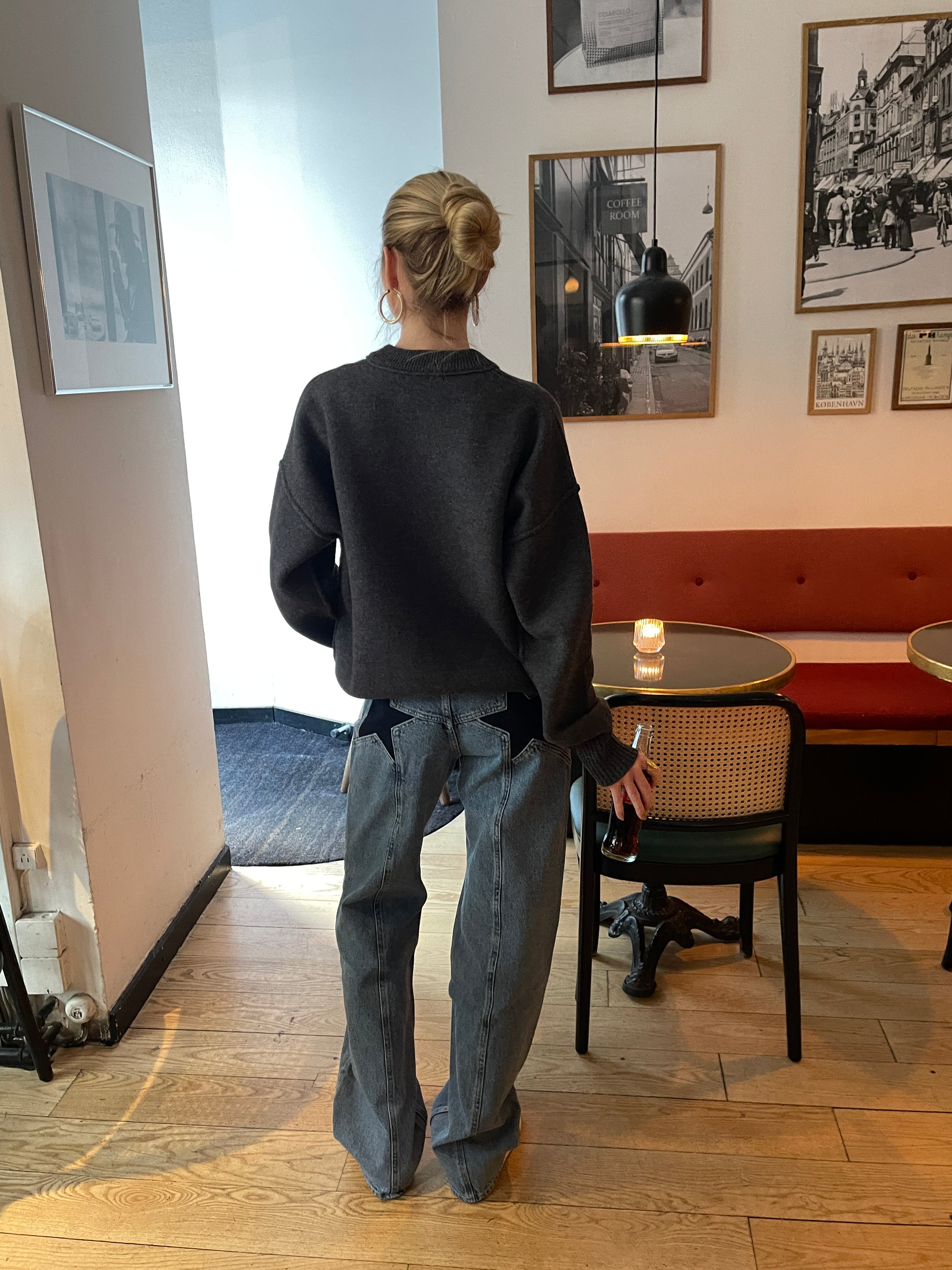 CosmoCut™ Jean Étoilé Bleu Marine – Denim Clair