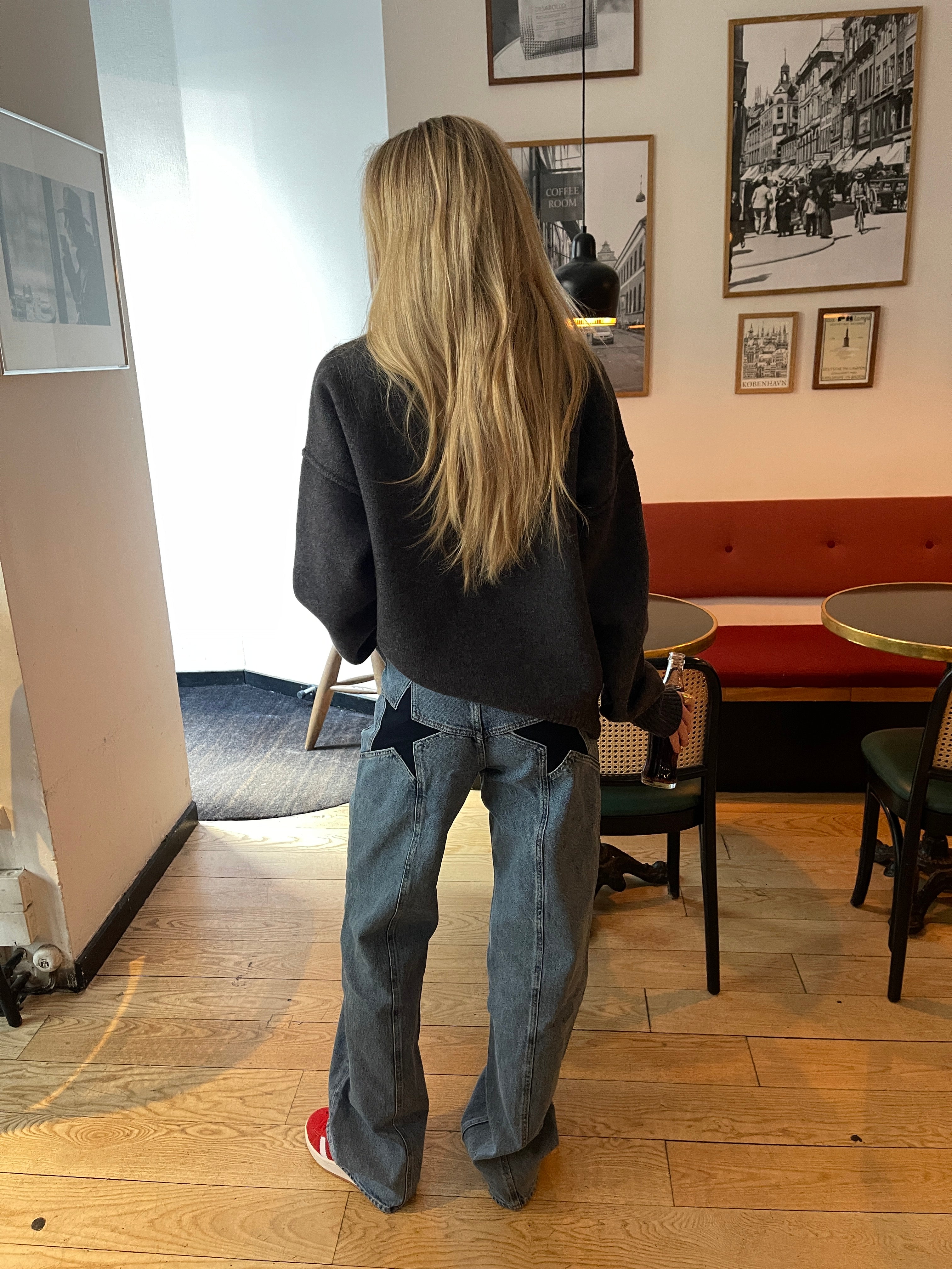 CosmoCut™ Jean Étoilé Bleu Marine – Denim Clair