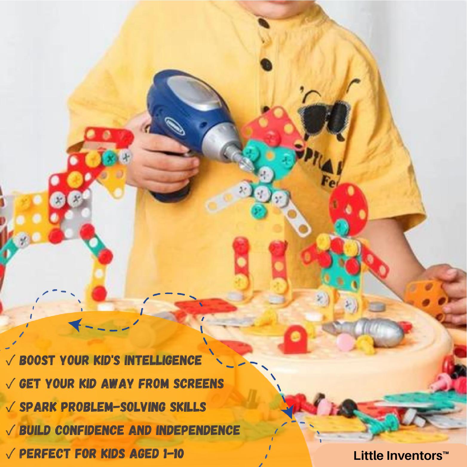 Offre du Dernier Jour | Ensemble de Perceuse Électrique 3D pour Enfants Little Inventors™ | Ensemble Complet