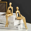 SculptaLuxe™ – Figurines Décoratives Abstraites pour Étagère