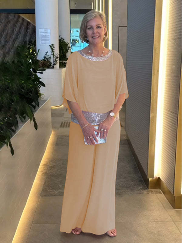 DazzleSet™ Ensemble Deux Pièces Élégant avec Paillettes et Design Colorblock