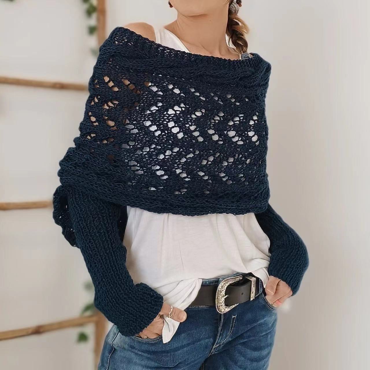 Lilou™ Écharpe Tricotée à Motif Câble