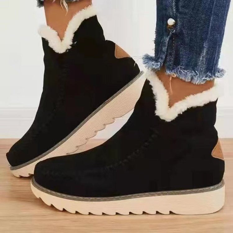 ArcticWalk™ | Bottines Classiques Antidérapantes pour Femme – Spéciales Neige