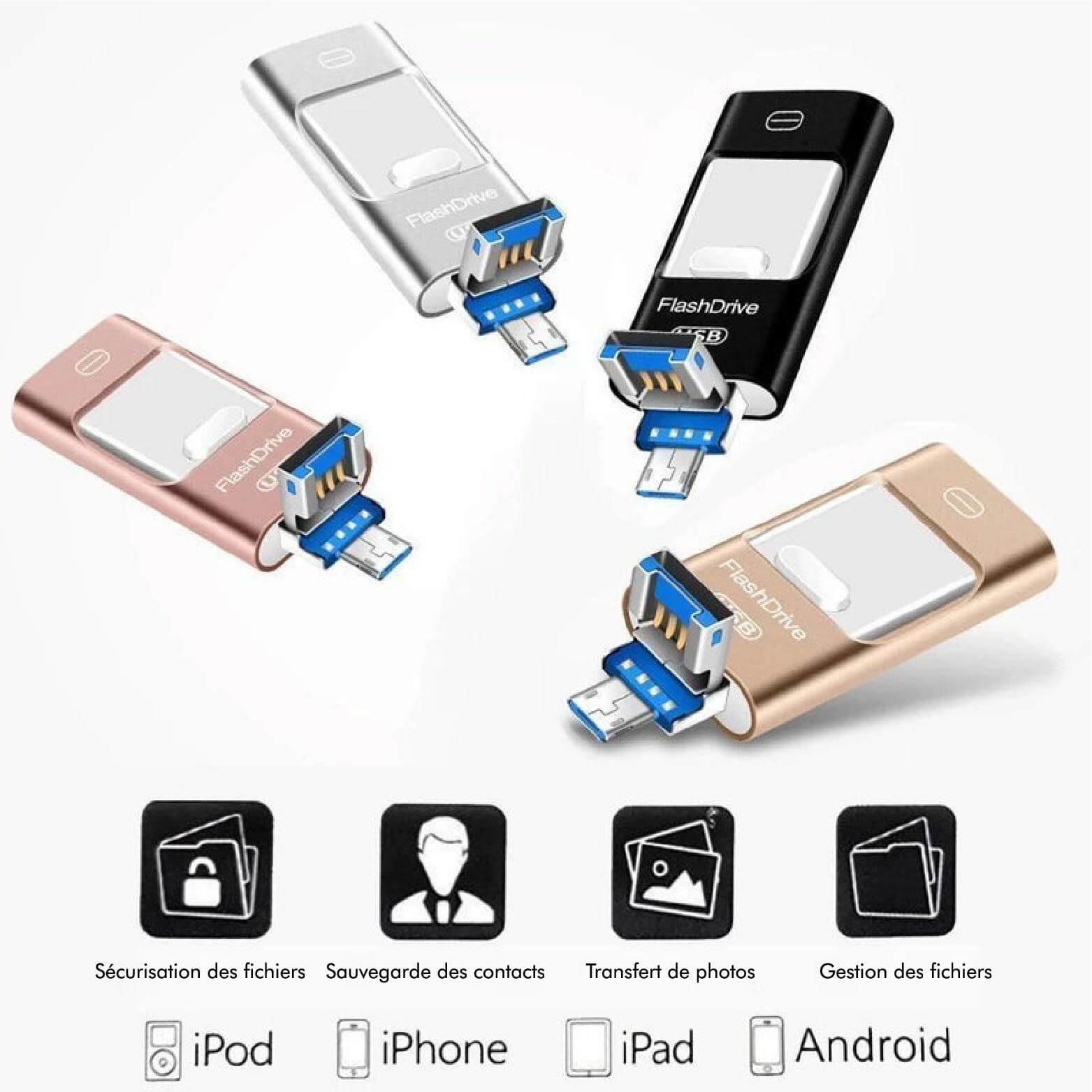 DataFlex™ Clé USB Pour iPhone, iPad et Appareils Android