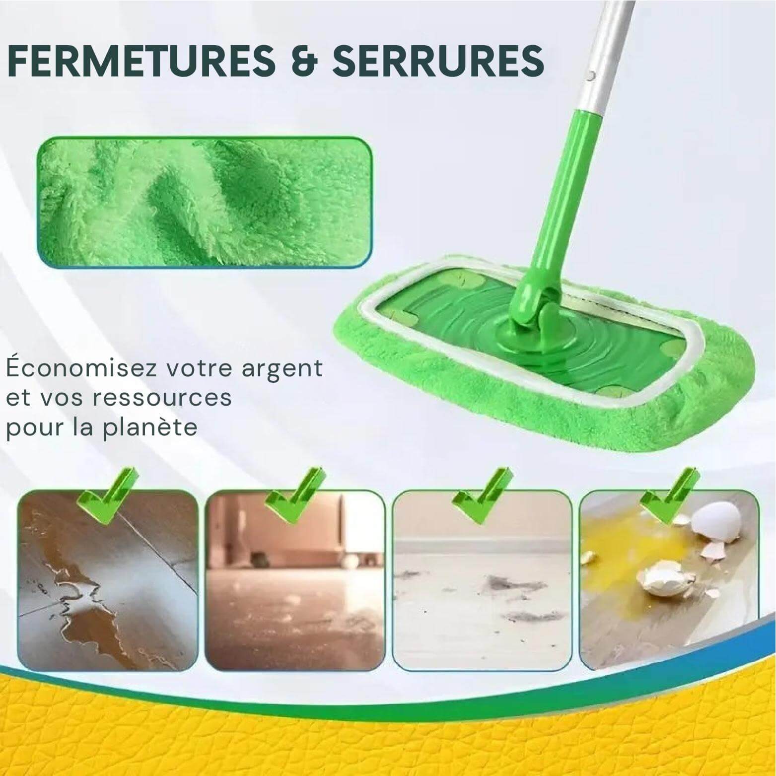 2+2 Offerts | Lingettes Réutilisables ReMop™ Compatibles Sweeper