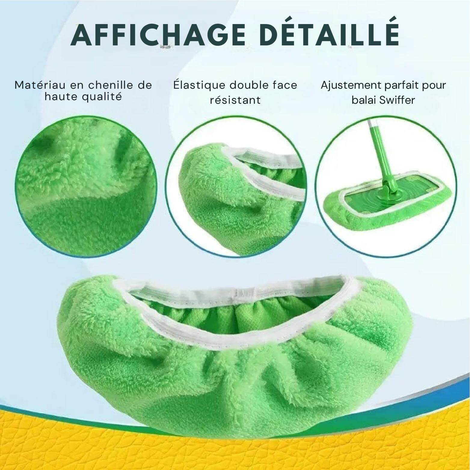 2+2 Offerts | Lingettes Réutilisables ReMop™ Compatibles Sweeper