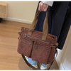 TrendTote™ – Sac Bandoulière Tendance en Velours Côtelé