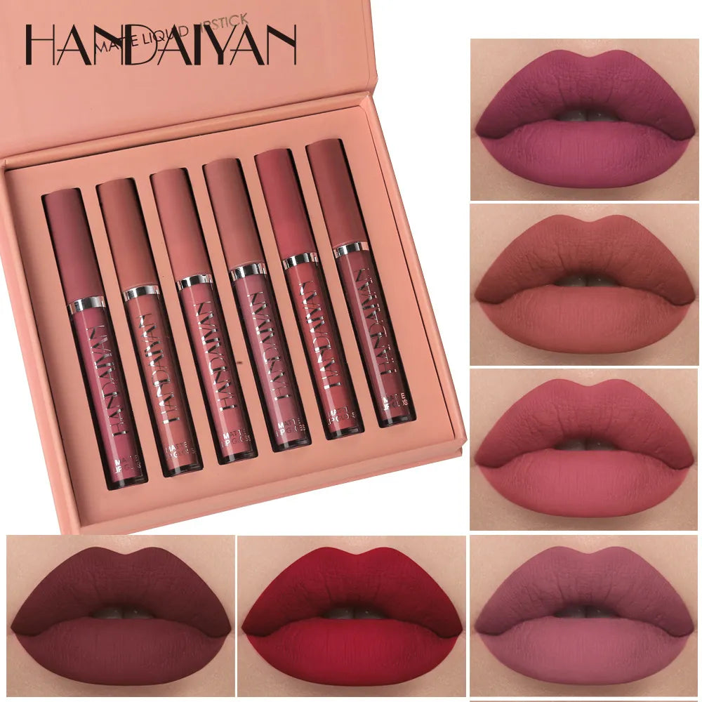 KissCraft™ Coffret de 6 Rouges à Lèvres Liquides