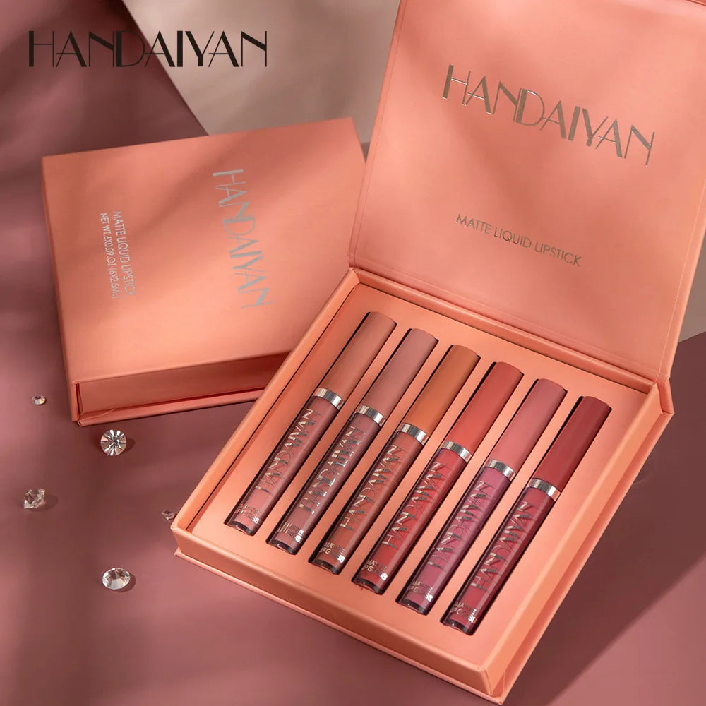 KissCraft™ Coffret de 6 Rouges à Lèvres Liquides