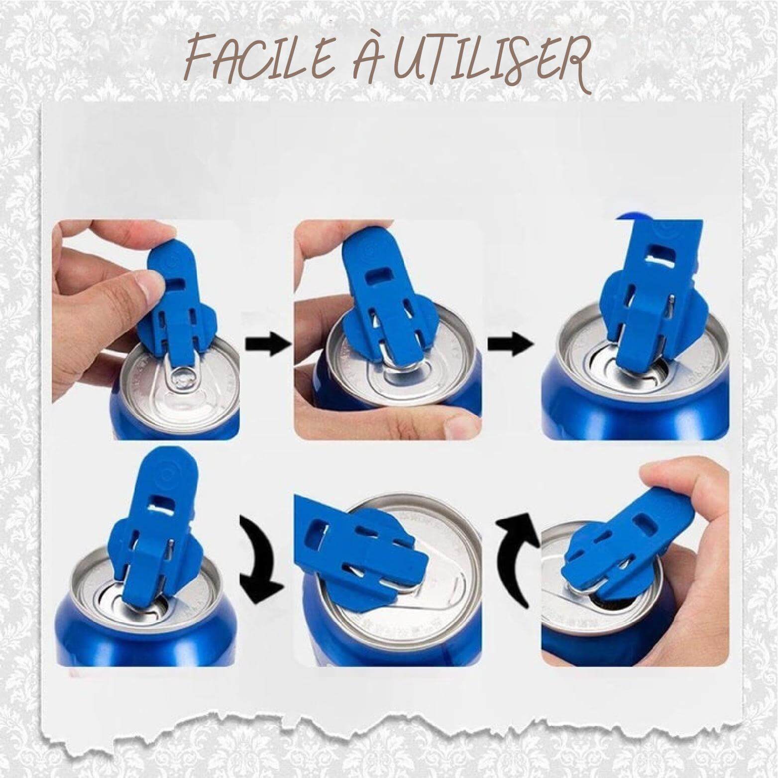 SealSip™ | Ouvrez vos canettes facilement et protégez-les des insectes | Lot de 10