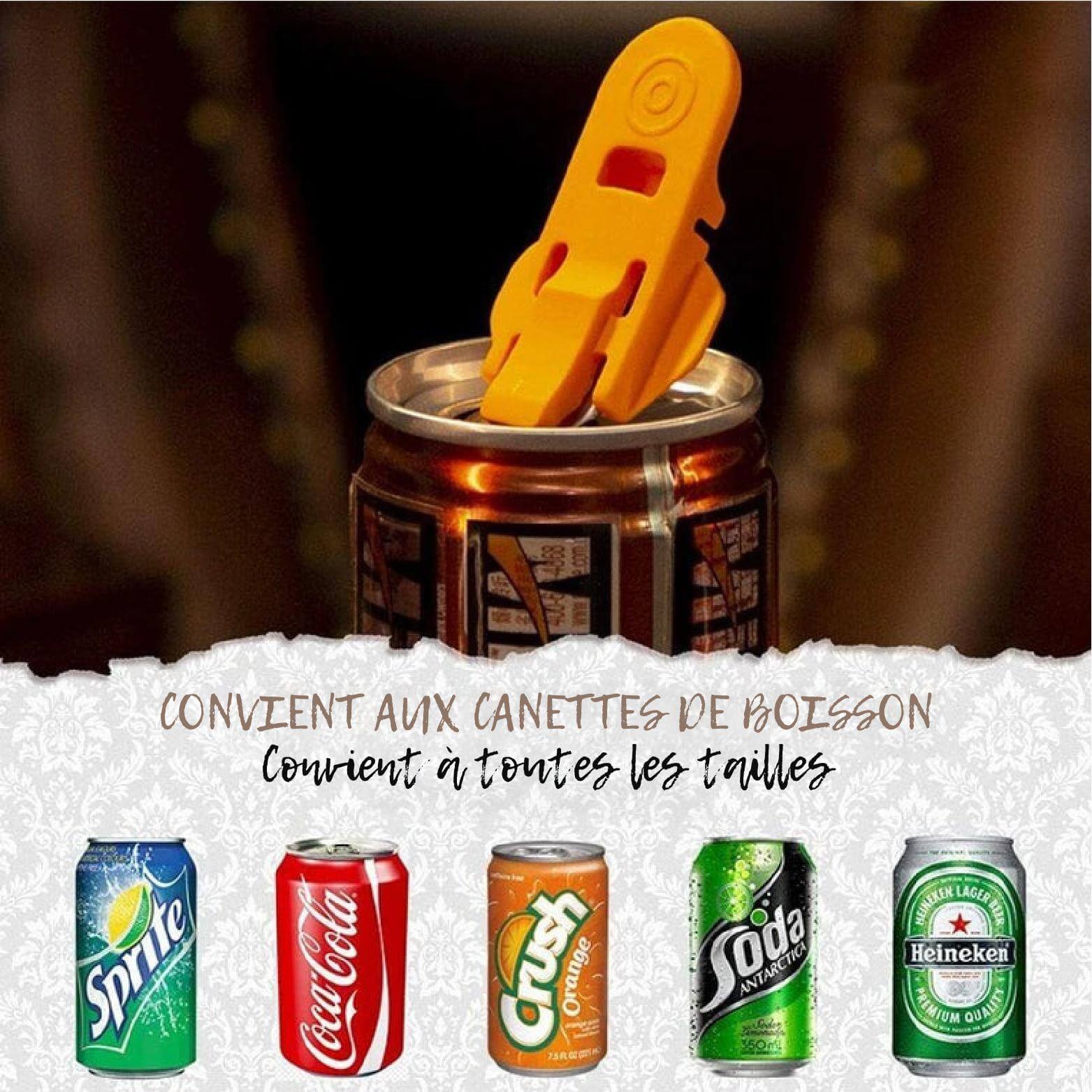 SealSip™ | Ouvrez vos canettes facilement et protégez-les des insectes | Lot de 10