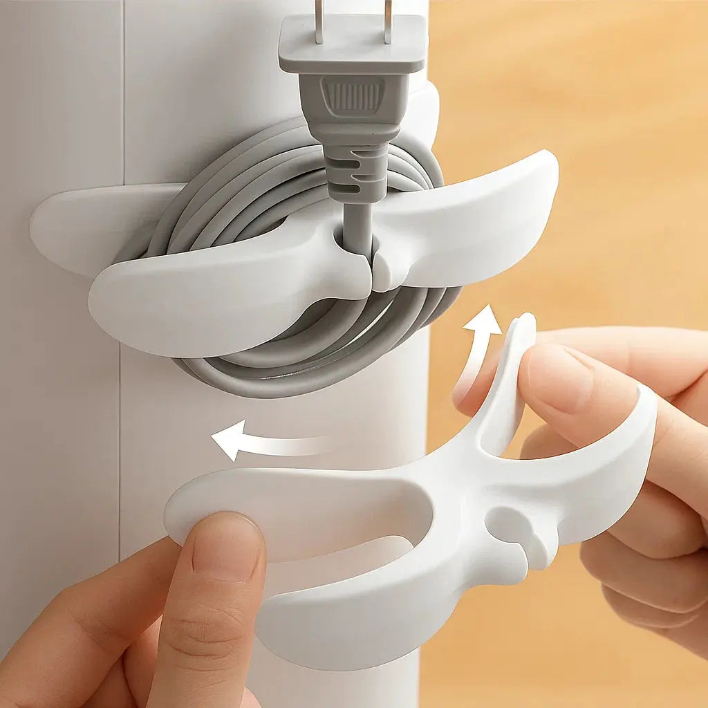 CableGrip™ Organisateurs de Câbles Autocollants – Pour une Maison Bien Rangée (Lot de 10)