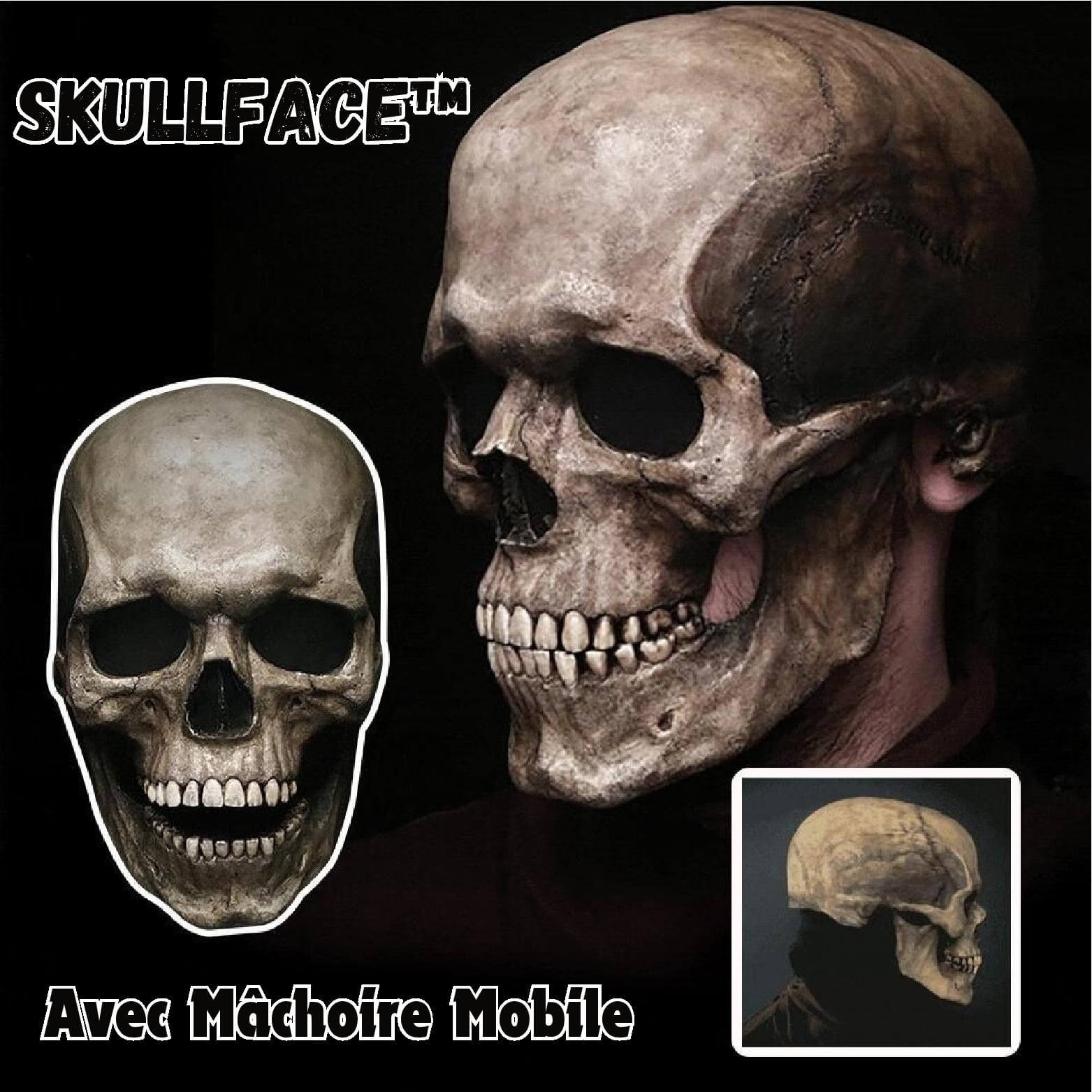 SkullFace™ - Costume d'Épouvante Ultra-Réaliste ! | 50% DE RÉDUCTION TEMPORAIRE