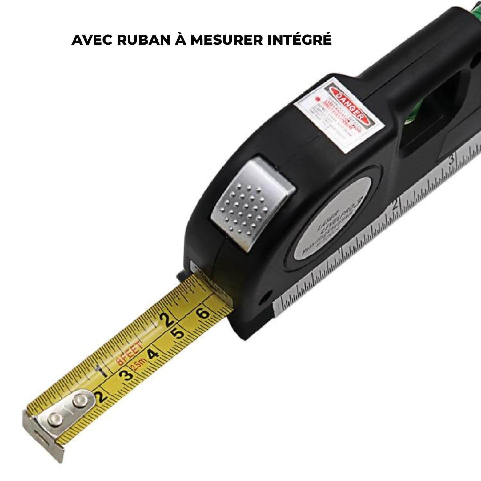 SmartLevel™ Niveau 4-en-1 avec Laser, Règle et Mètre Ruban