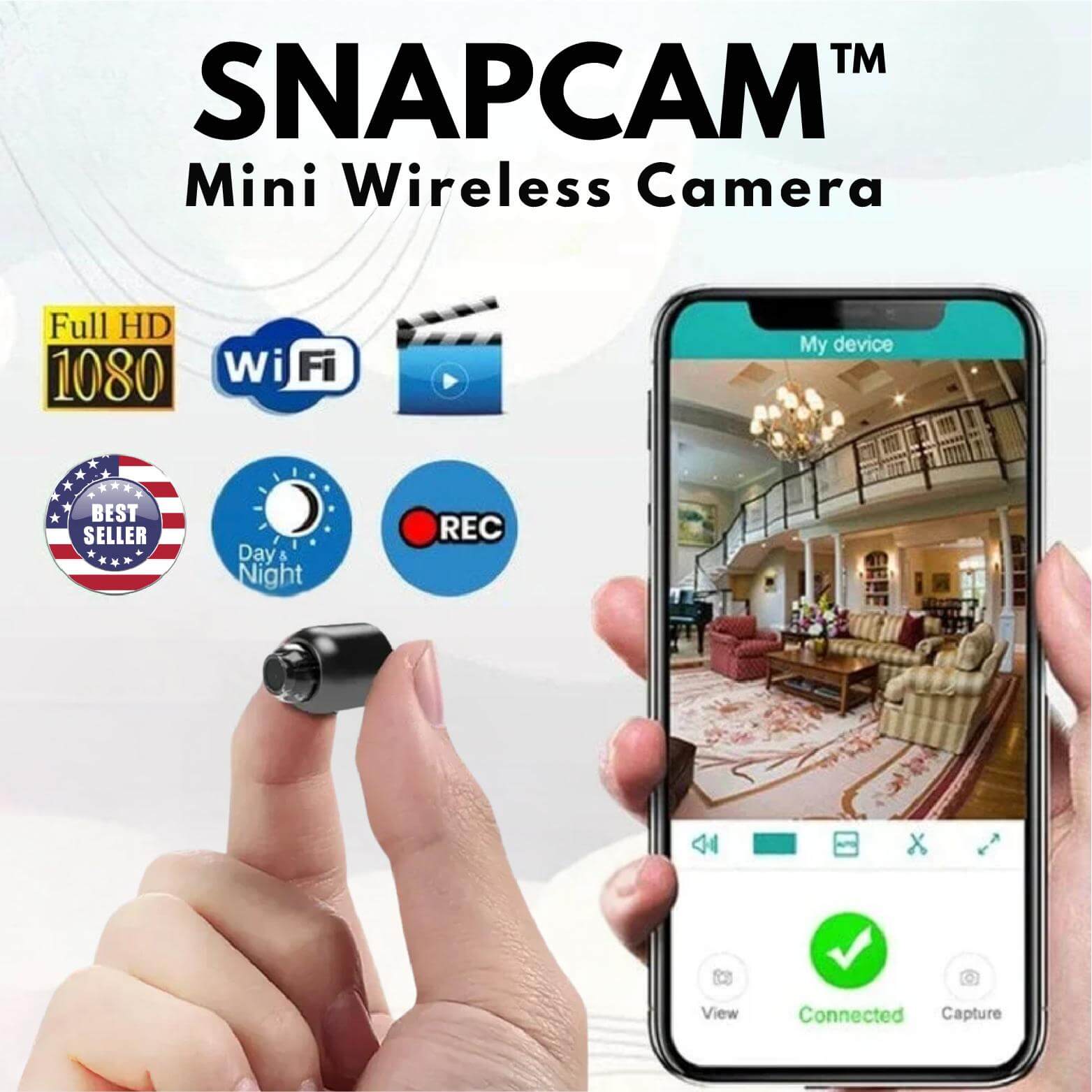 SnapCam™ - Mini Caméra Sans Fil (OFFRE SE TERMINE AUJOURD’HUI)