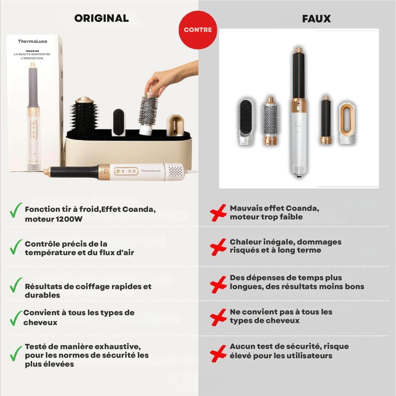ThermaLuxe™ Styler – Coiffeur Airstyler Professionnel