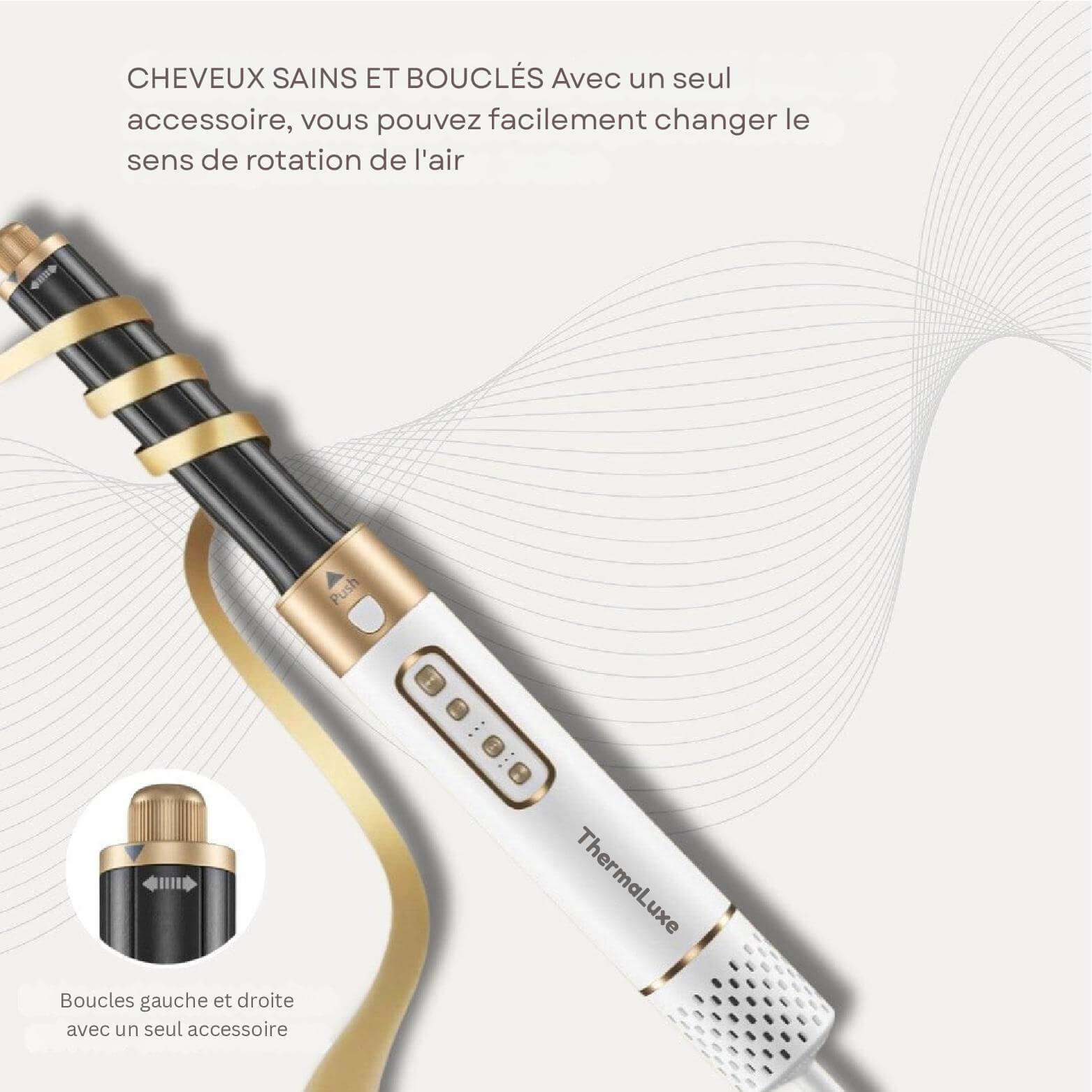 ThermaLuxe™ Styler – Coiffeur Airstyler Professionnel