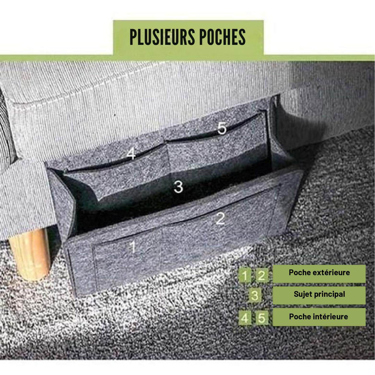 50% de Réduction | TidyPouch™ - Sac de Rangement pour le Lit
