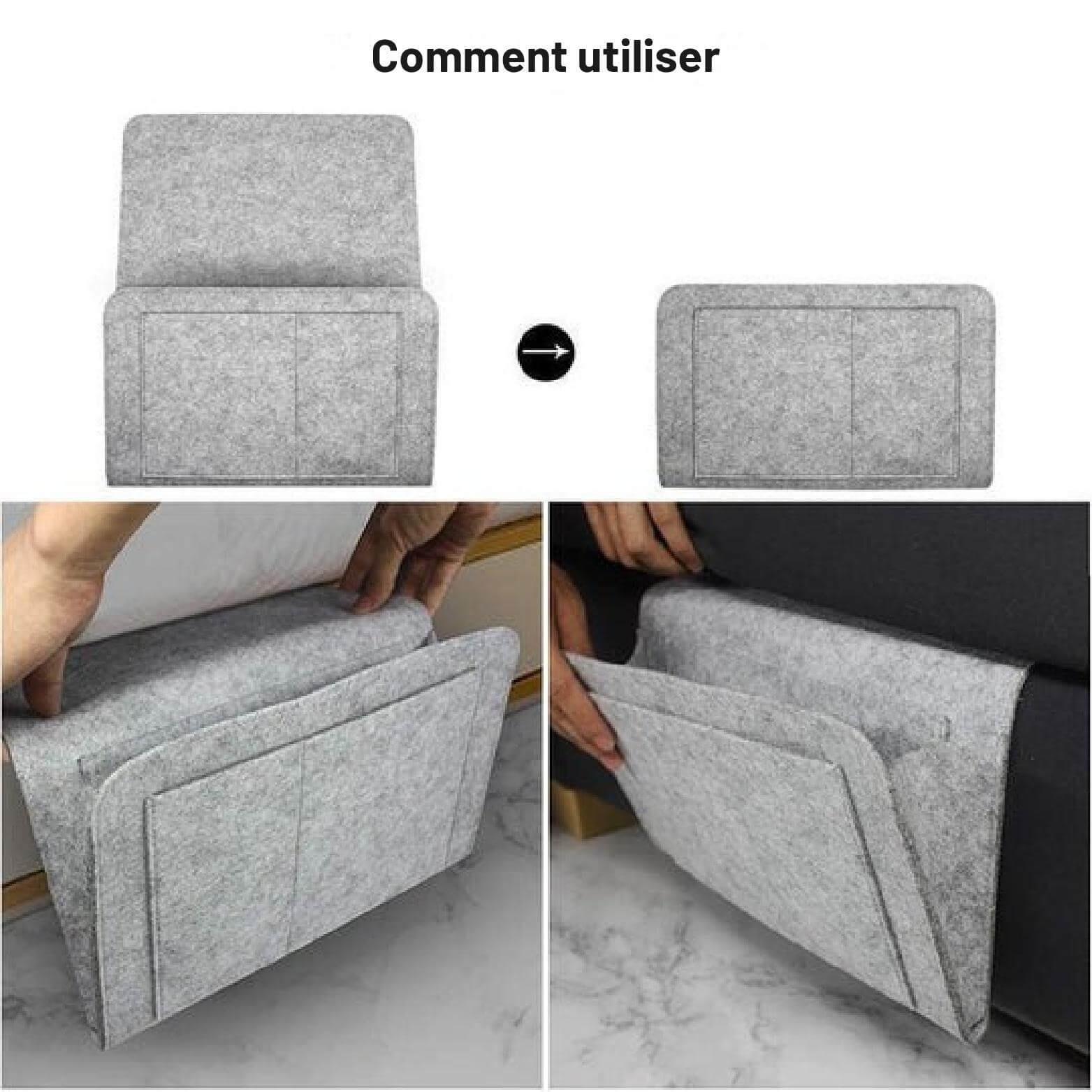 50% de Réduction | TidyPouch™ - Sac de Rangement pour le Lit