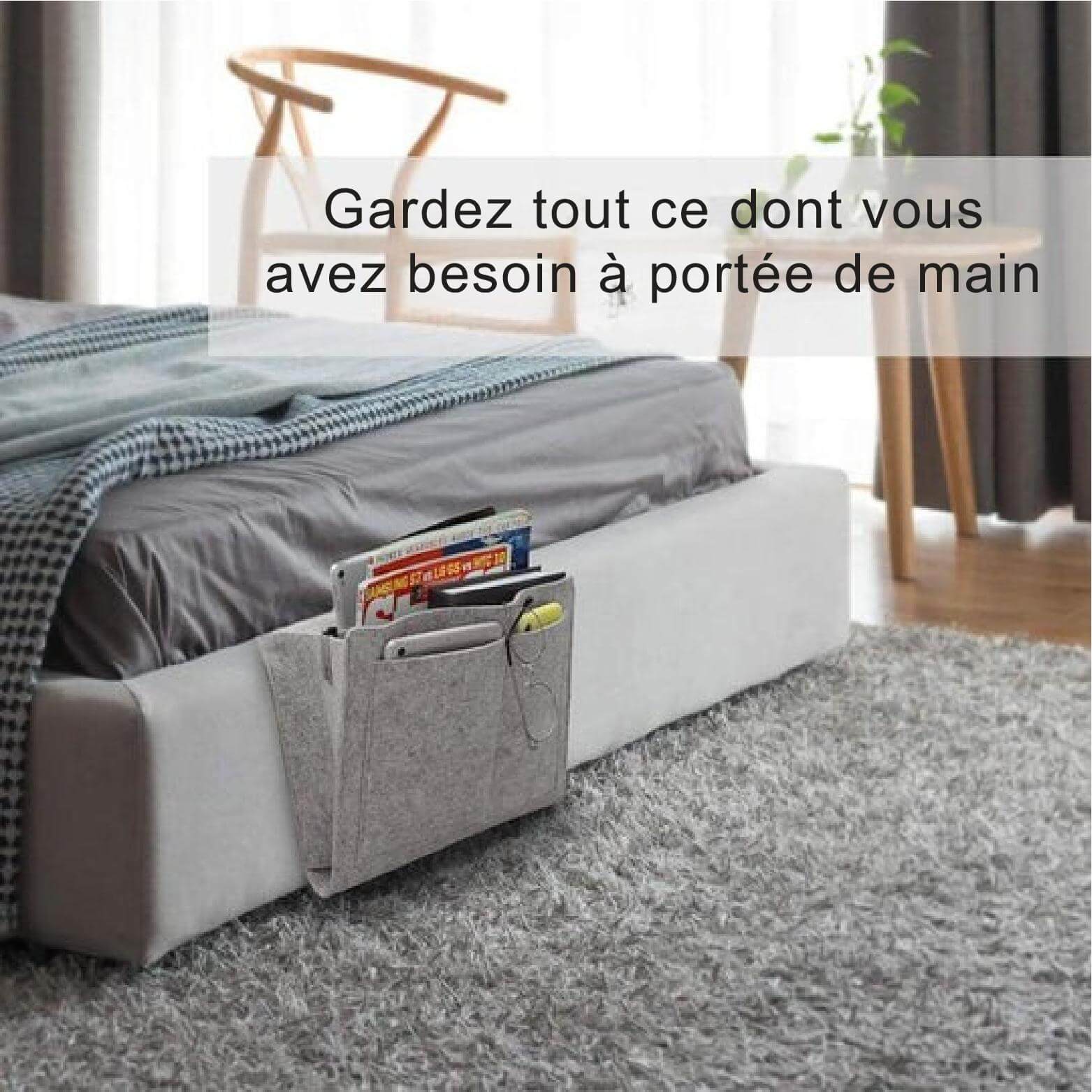 50% de Réduction | TidyPouch™ - Sac de Rangement pour le Lit