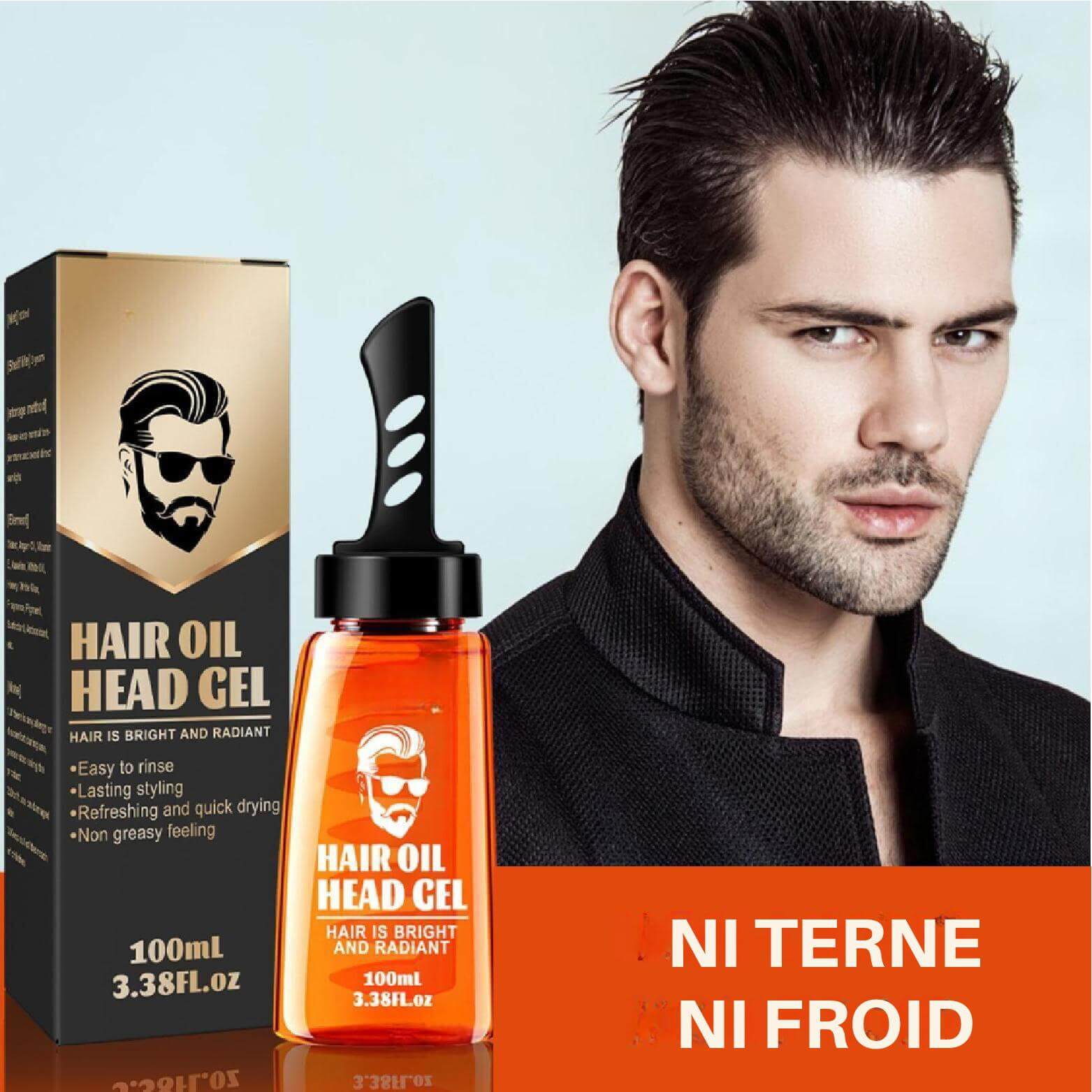 EasyGroom™ - Gel capillaire 2-en-1 avec peigne inclus (1+1 GRATUIT)