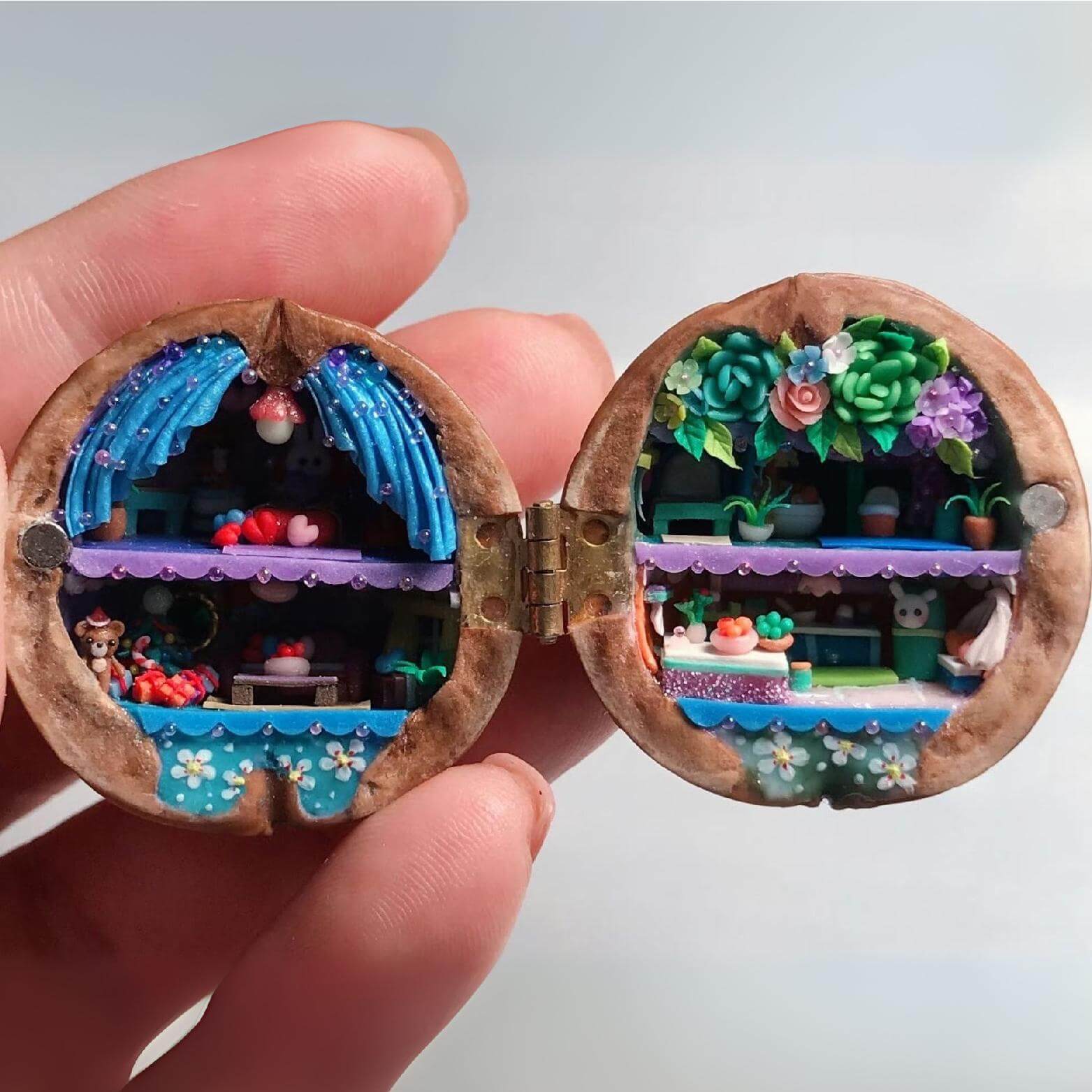 HeartShell™ – Maison de poupée artisanale en coquilles de noix | -50%