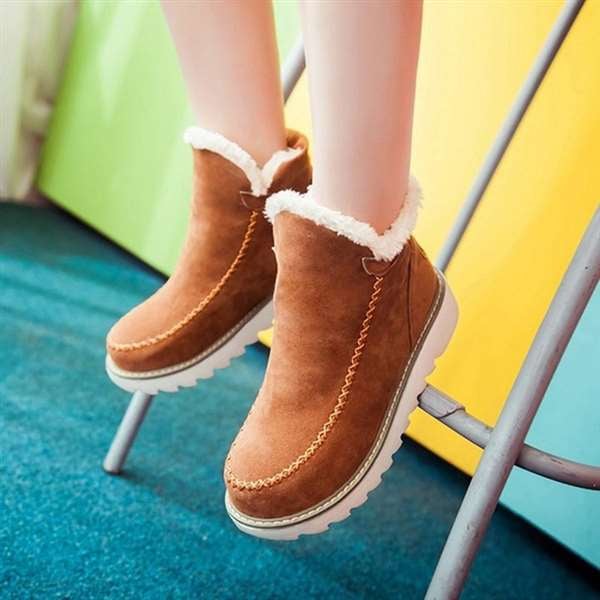 ArcticWalk™ | Bottines Classiques Antidérapantes pour Femme – Spéciales Neige