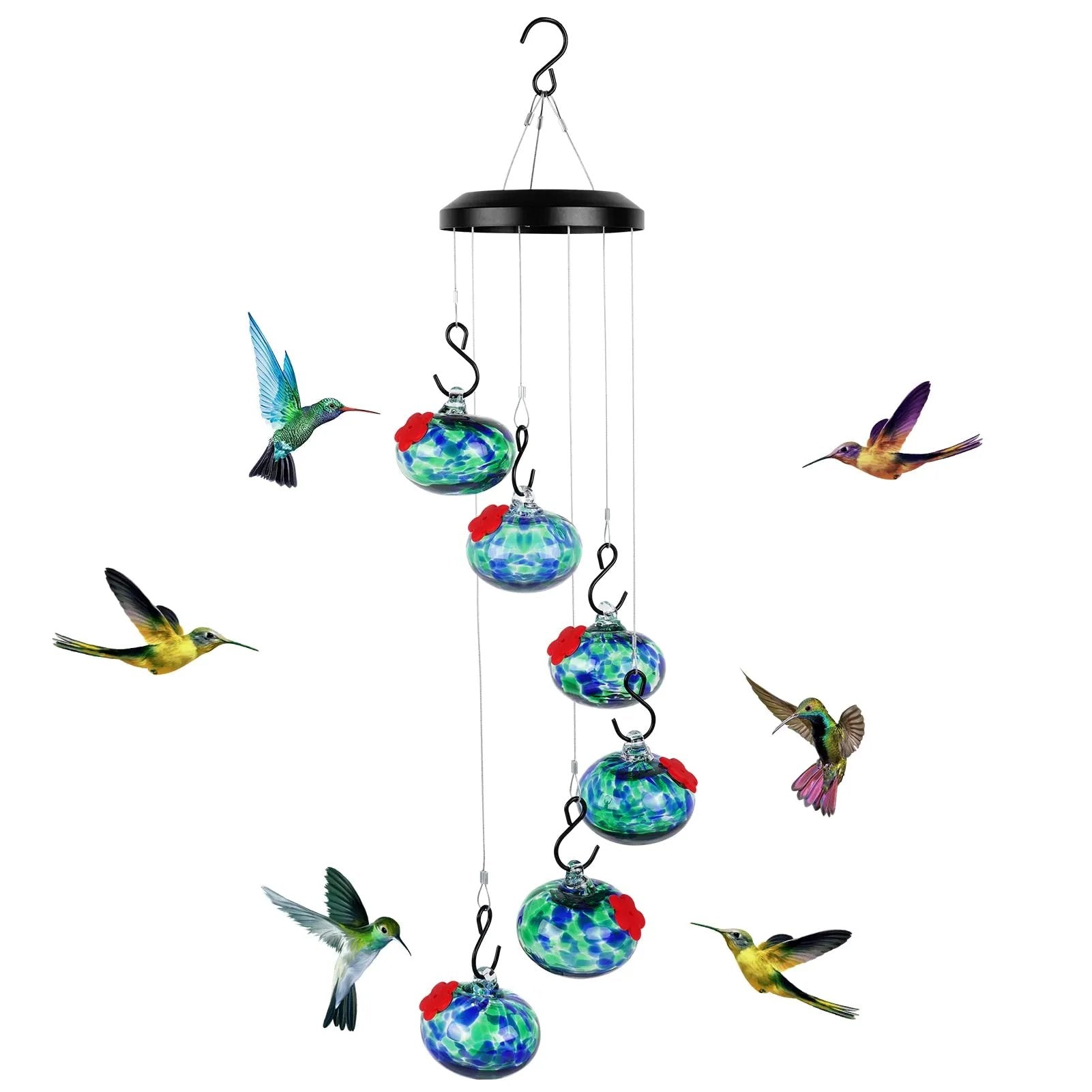 HummiCharm™ – Carillon Envoûtant & Mangeoire à Colibris pour Décoration de Jardin