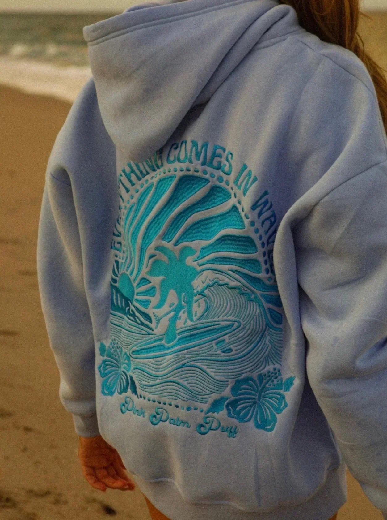 BreezeWave™ Hoodie avec Imprimé Coucher de Soleil Époustouflant