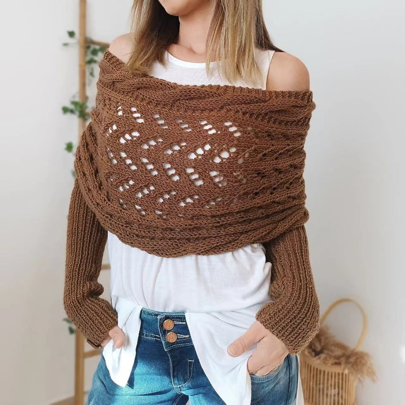 Lilou™ Écharpe Tricotée à Motif Câble