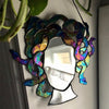 MythicMirror™ Méduse Miroir en Verre Mosaïque Solaire