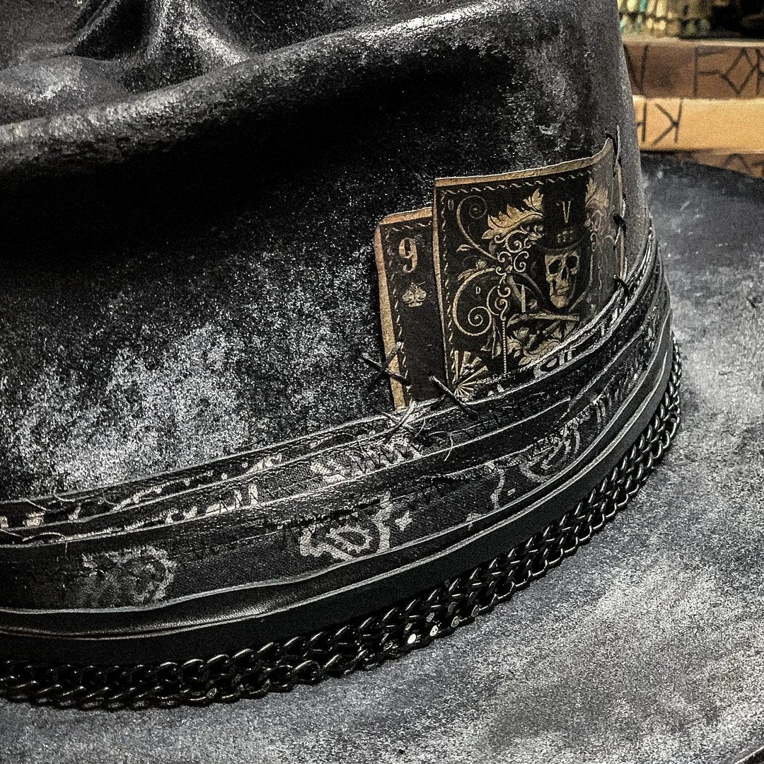 SkullForge™ 💀 Chapeau Crâne "Harvester of Sorrow" Fait Main
