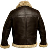AeroShear™ Veste Aviateur Bombardier B3 en Cuir Véritable avec Doublure en Peau de Mouton