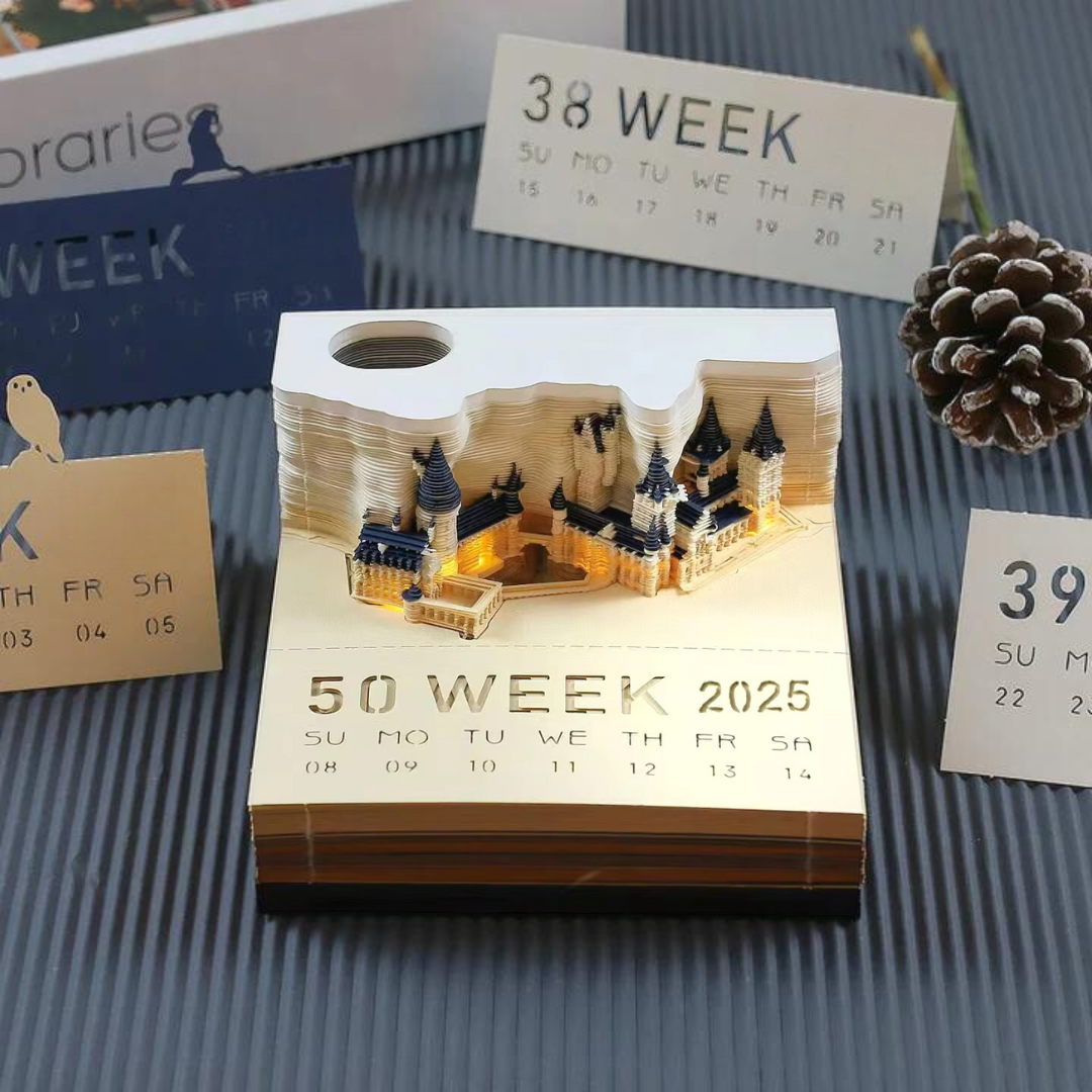 CastlePad™ Bloc Mémo Calendrier 3D | Dernier Jour - 50% de Réduction 🔥