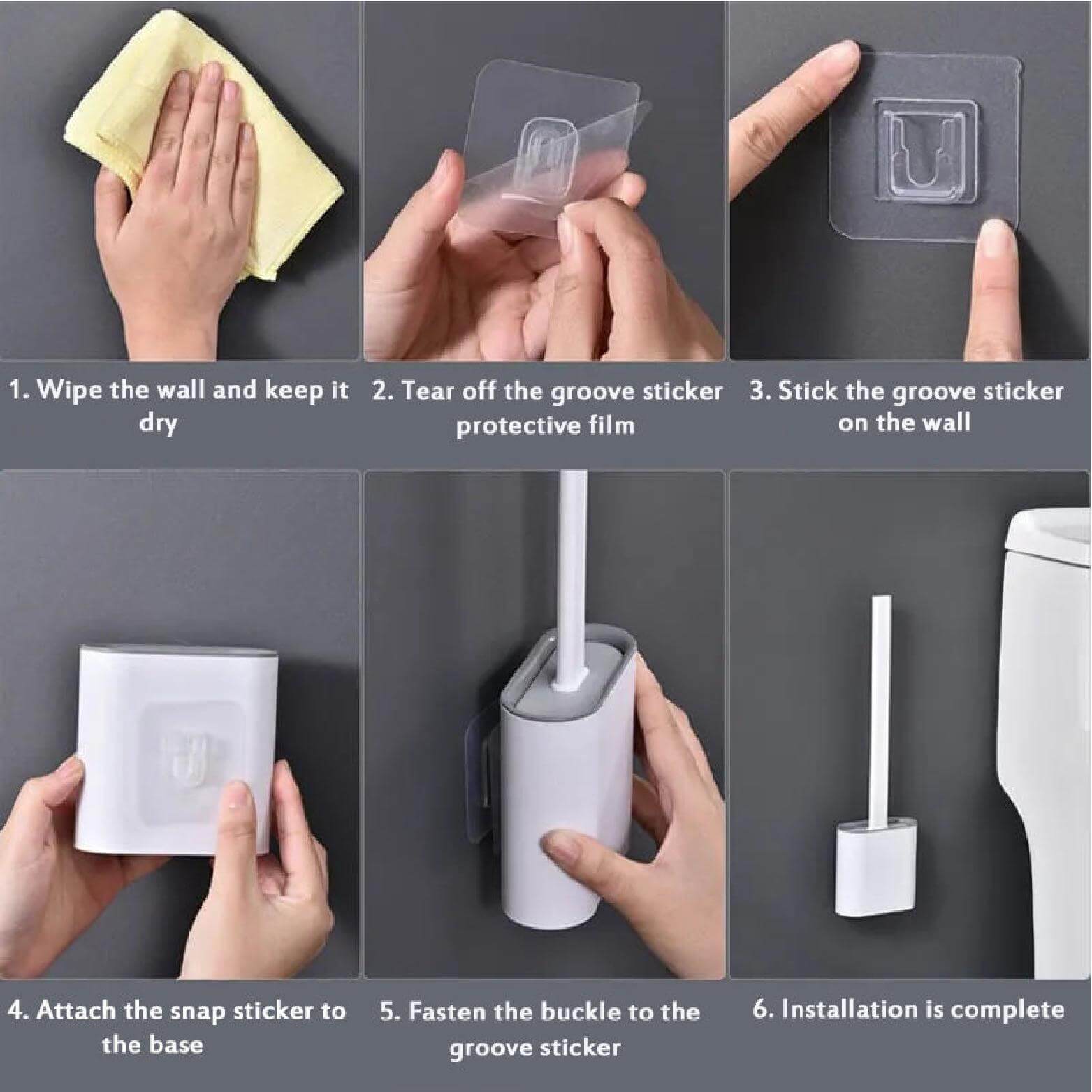 FlexClean™ Brosse – Nettoyant WC Hygiénique en Silicone