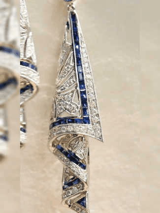 Glamora™ Boucles d’Oreilles Vintage en Argent Sterling 925 avec Pierre Précieuse