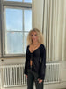 FleurV™ – Blouse Noire Élégante et Chic