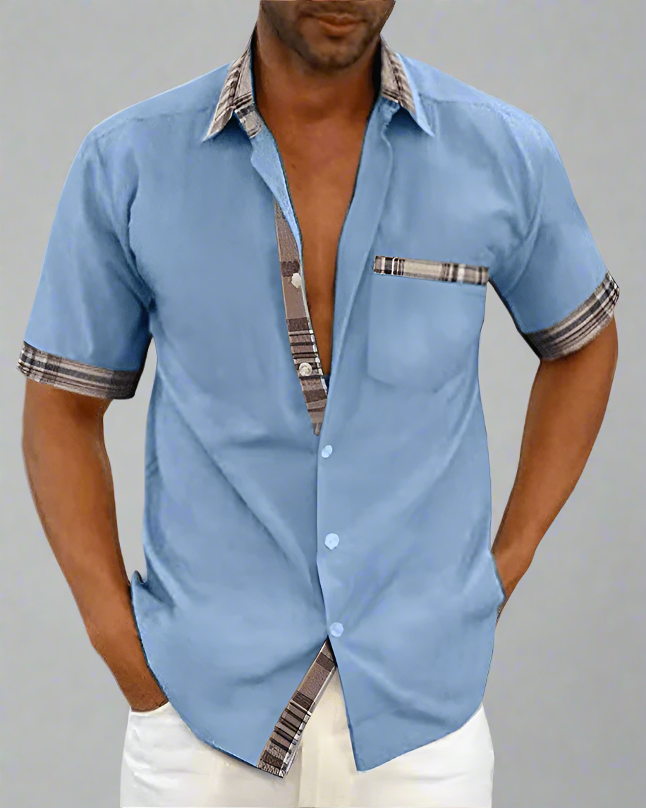 Floris – Chemise Classique pour Homme en Tissu Respirant