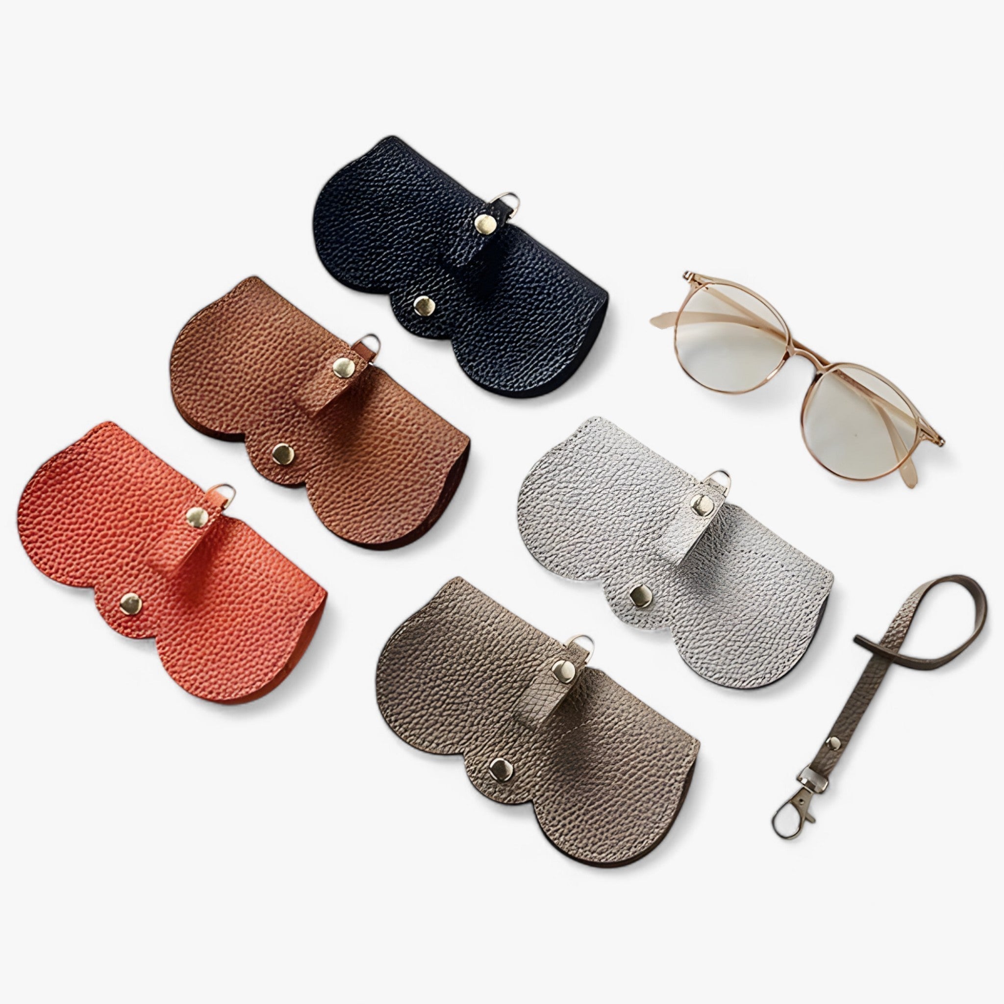 ShadeGuard™ – Étui à Lunettes de Luxe en Cuir avec Fermoir à Pression