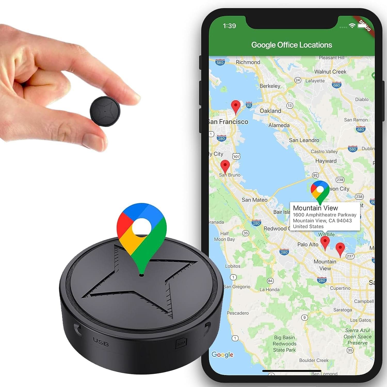 PinPoint Pro™ | Traceur GPS Ultra-Compact et Aimanté