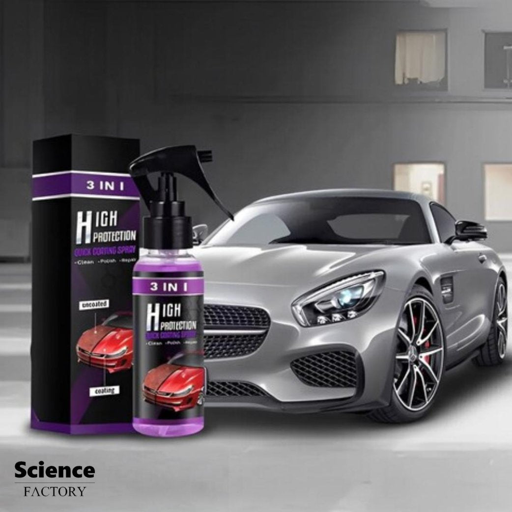 Spray 3 En 1 High Protection Revêtement Céramique Voiture 200ML - Nettoyant Polish Protection