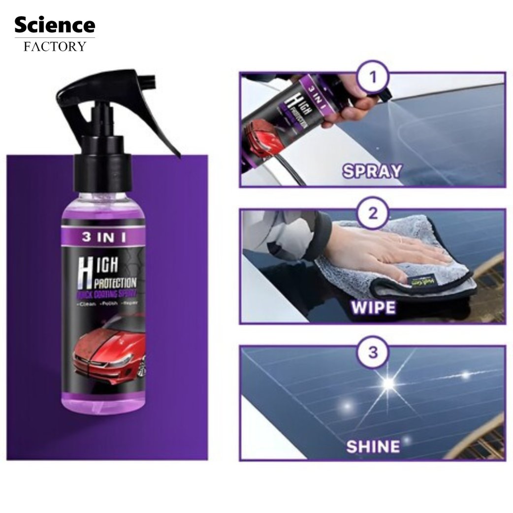 ShineShield™ | Spray Céramique pour Voiture | 1+1 GRATUIT - Science Factory FR