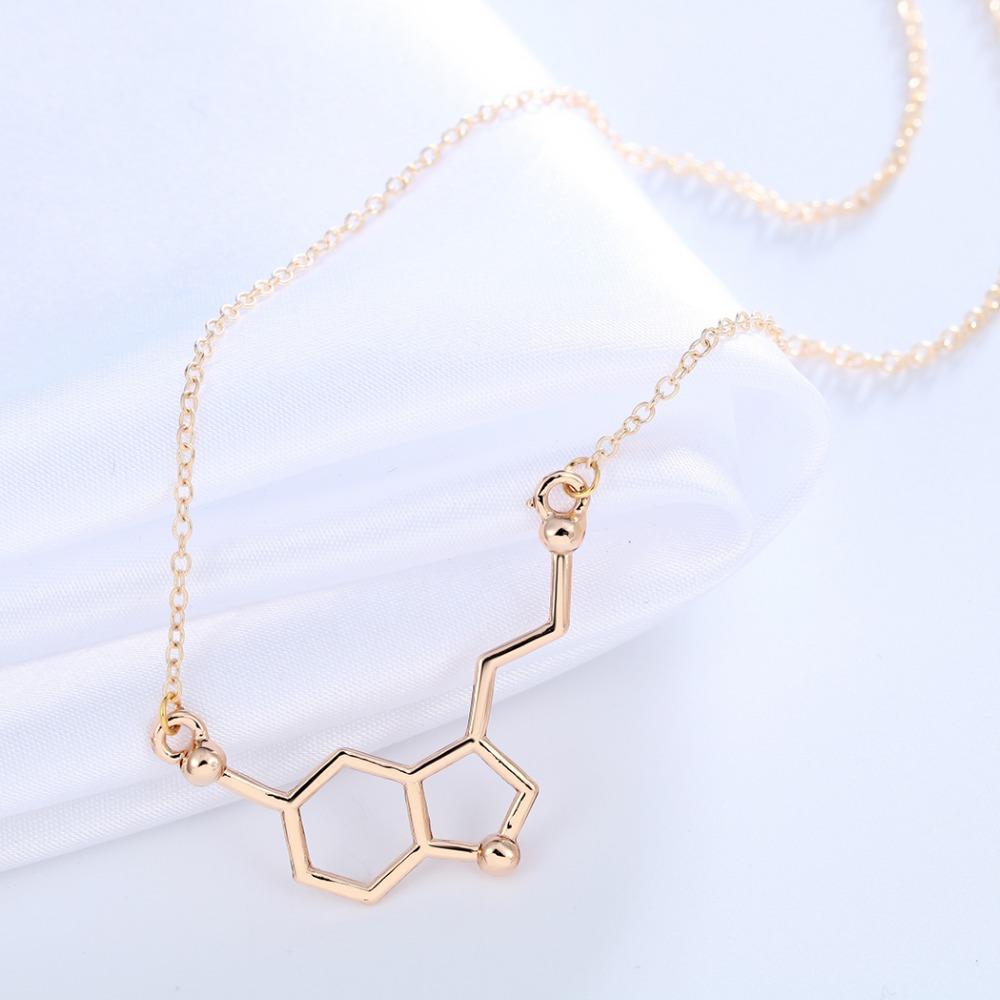 Collier de molécules de sérotonine "L’Hormone du bonheur” - Science Factory